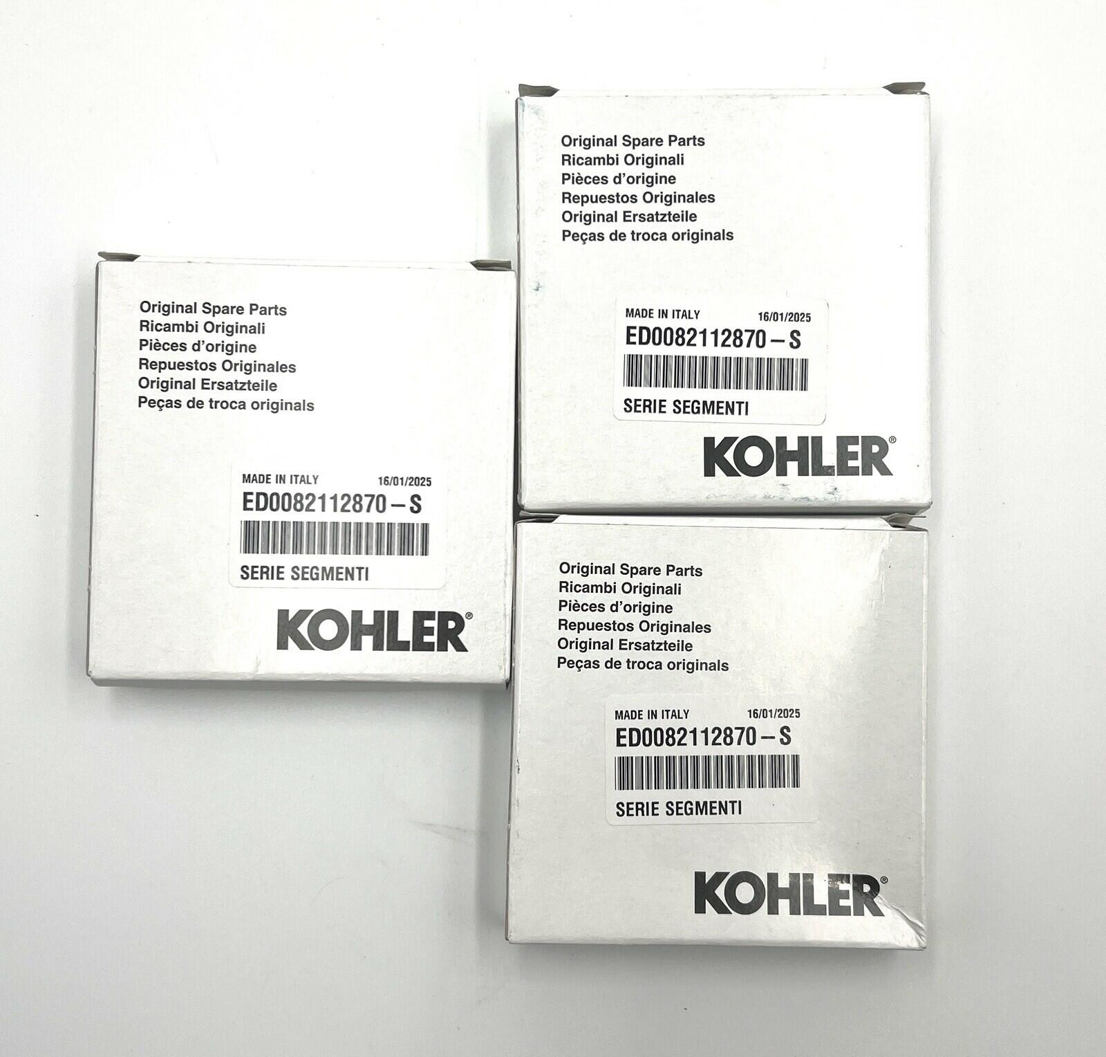 3PK Genuine Kohler Diesel ED0082112870-S Piston Ring Set KDI1903M 15REOZK