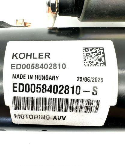 Genuine Kohler ED0058402810-S 12V Electric Starting Motor KDI CRACKED