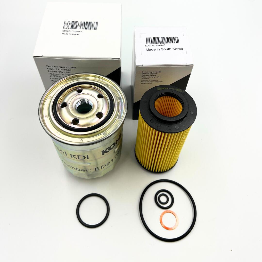 Genuine Kohler Kit Diesel Fuel filter ED0021753180-S & Oil Fiter ED0021750010-S