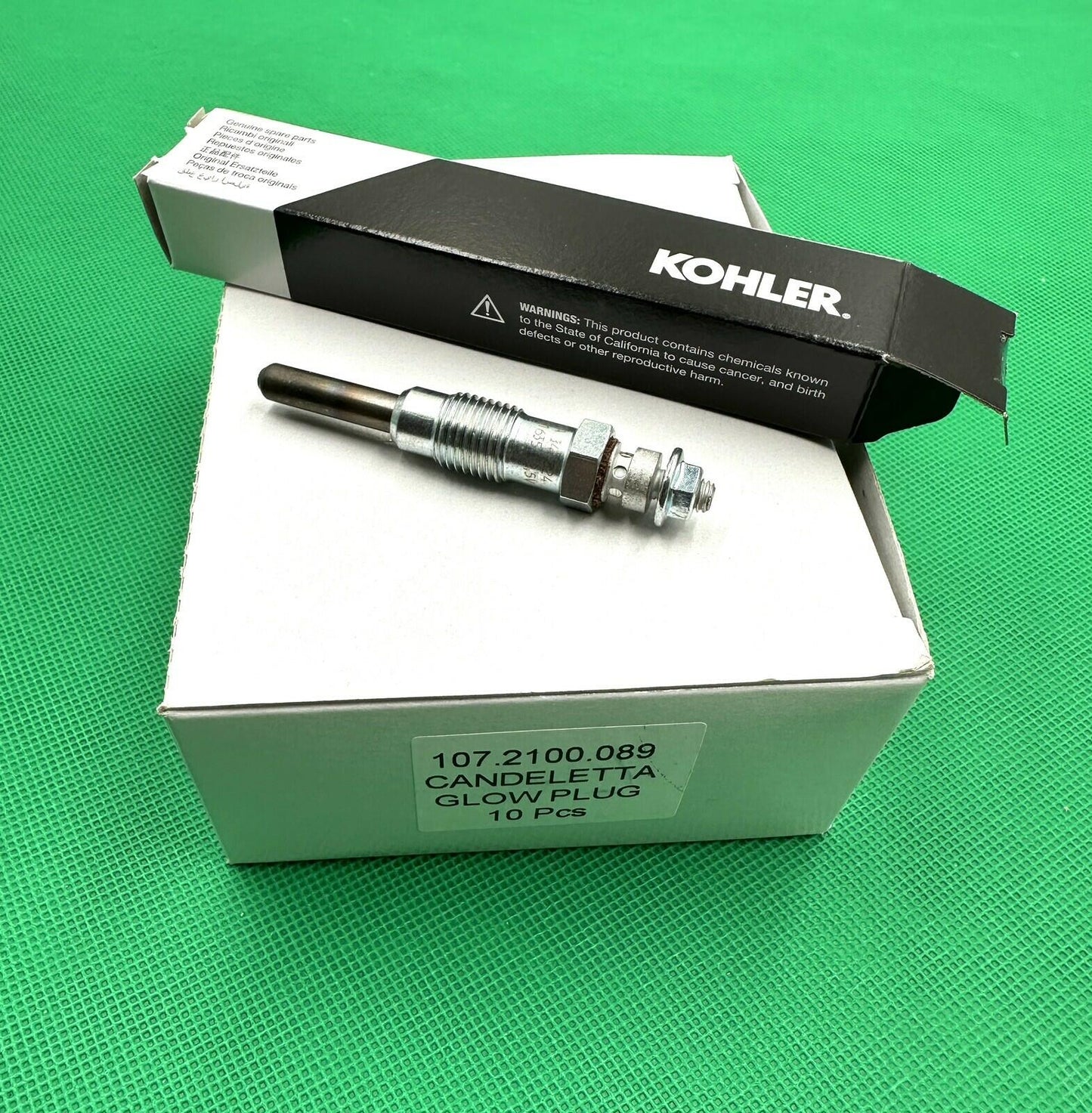 10PK GENUINE OEM KOHLER LOMBARDINI PART # ED0021000890-S; GLOW PLUG