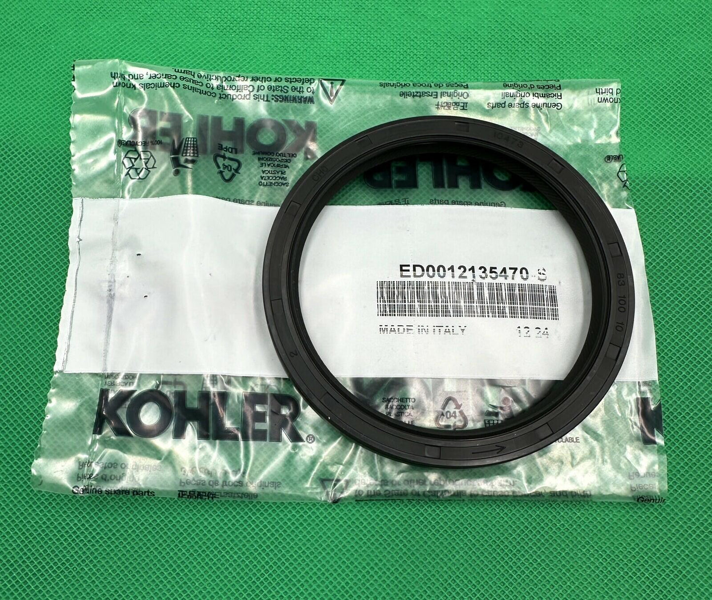 Genuine Kohler Diesel Lombardini OIL SEAL RING 83x100x10 ED0012135470-S