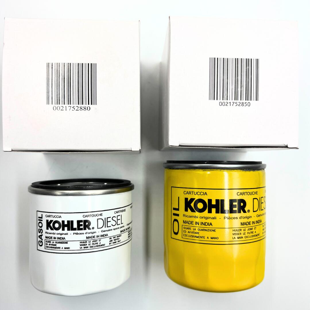 Genuine Kohler Fuel Filter ED0021752880-S and Genuine Oil Filter ED0021752850-S