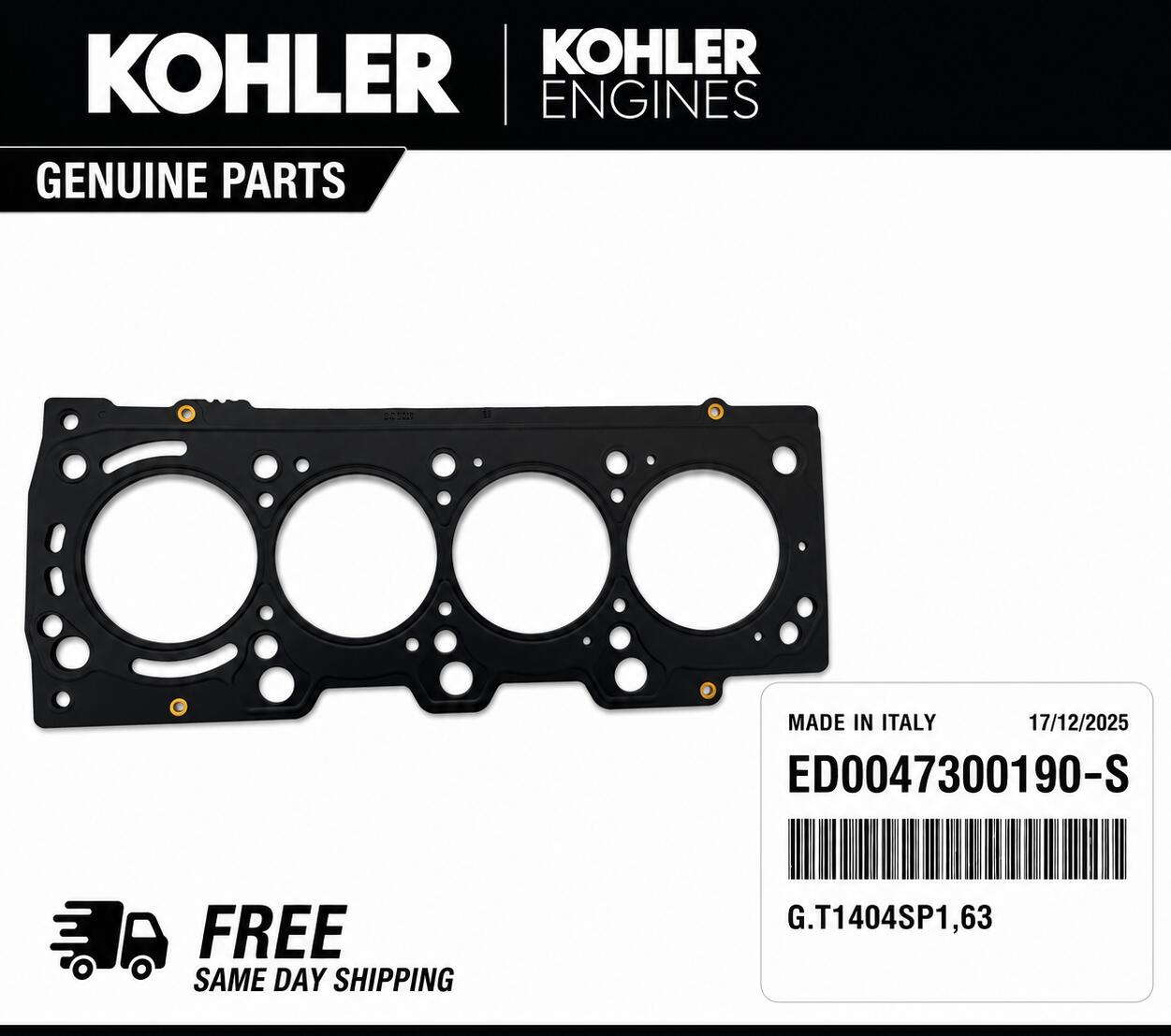 ED0047300190-S 3-notch head gasket Rehlko-Kohler-Lombardini LDW 1404 - kd NEW