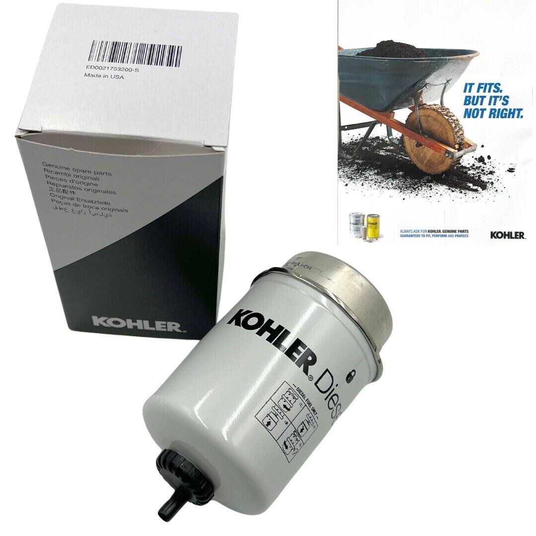 KOHLER Fuel filter Element Diesel ED0021753200-S & Oil Filter ED0021752800-S