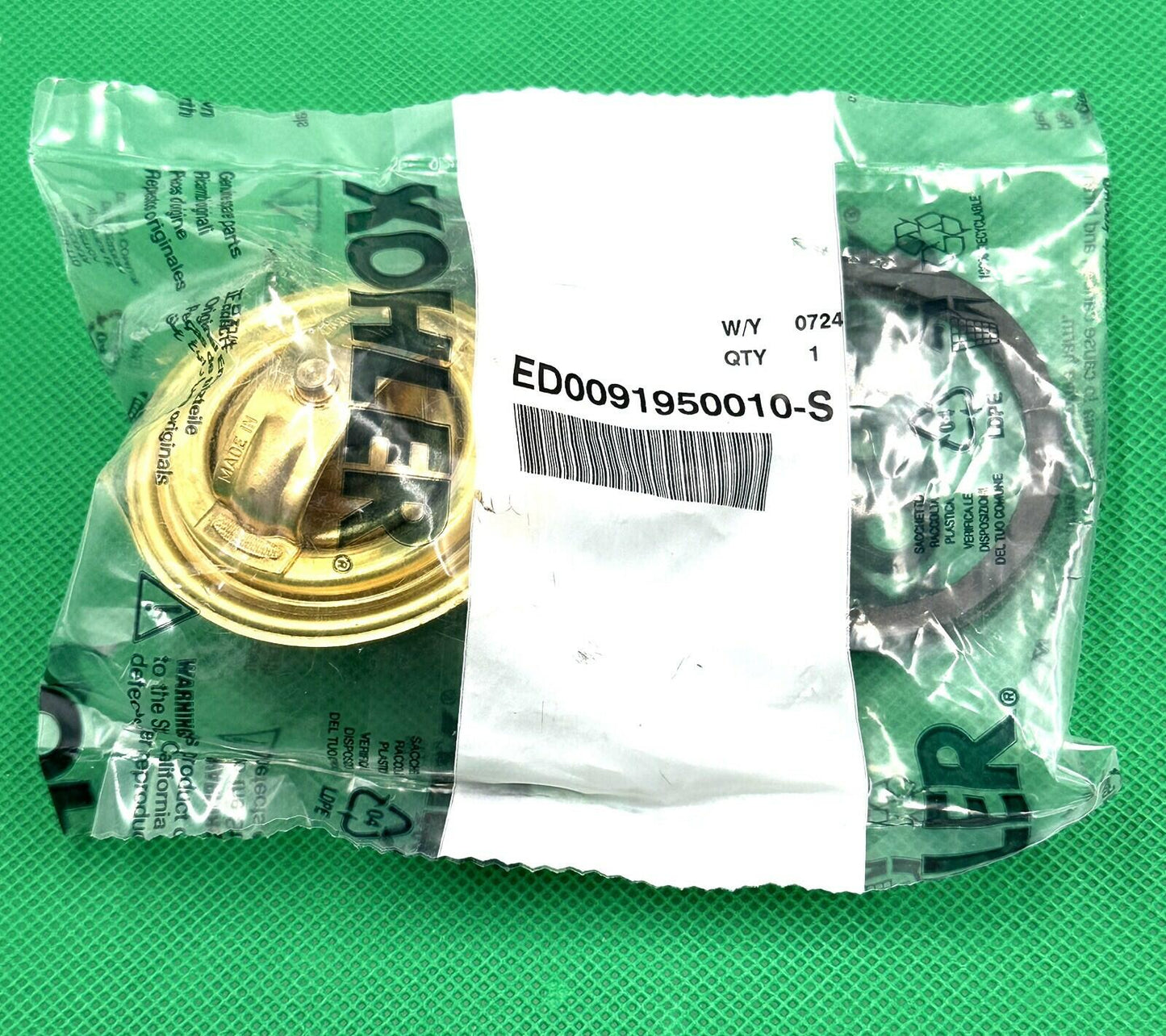 Genuine Kohler Diesel Lombardini THERMOSTAT VALVE ASSY # ED0091950010-S