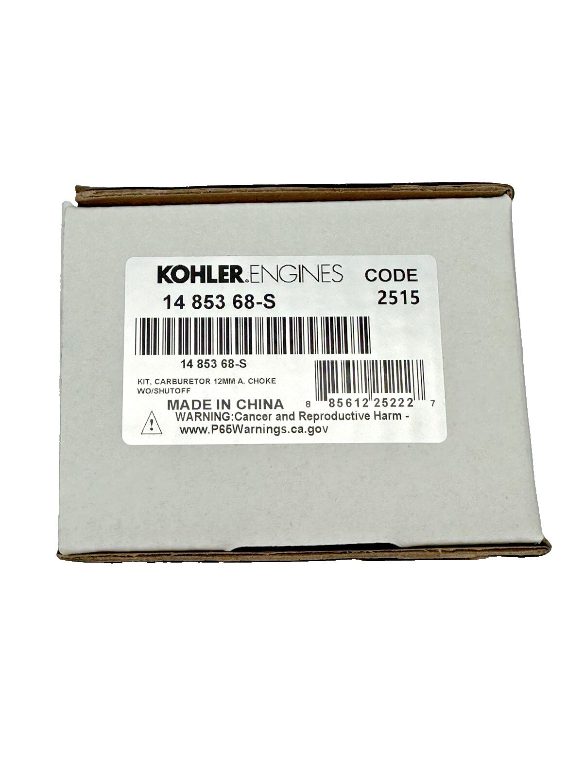 GENUINE OEM KOHLER PART # 14 853 68-S CARBURETOR; COURAGE XT650 XT675 CARBURETOR