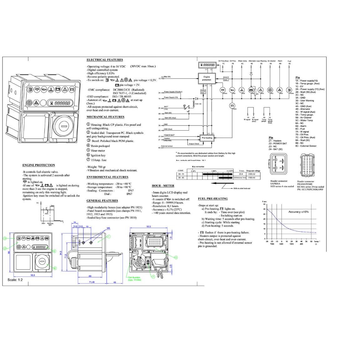 GENUINE OEM KOHLER PART # ED0072454660-S; CONTROL PANEL
