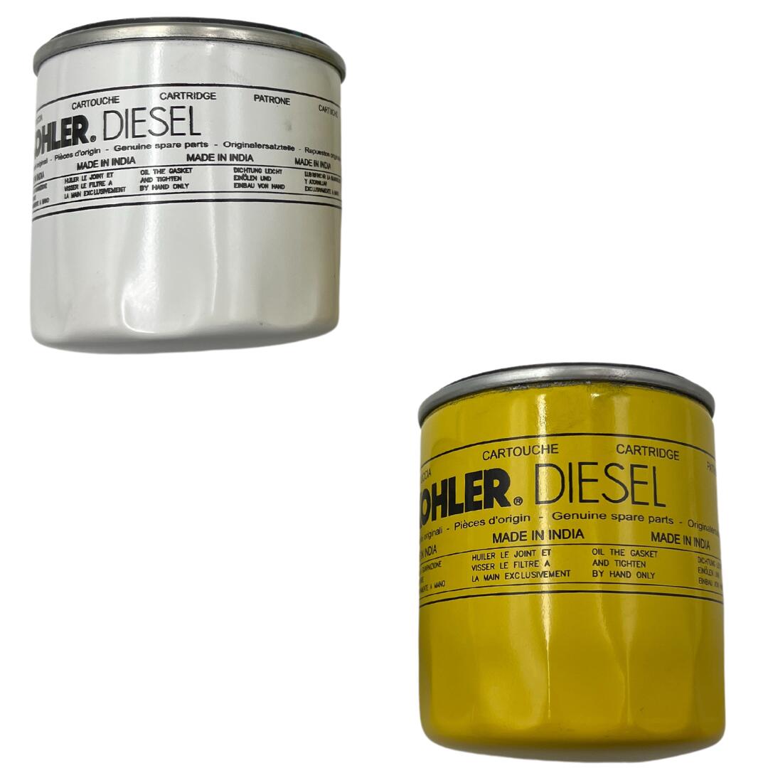 Genuine Kohler Fuel Filter ED0021752880-S and Genuine Oil Filter ED0021752850-S