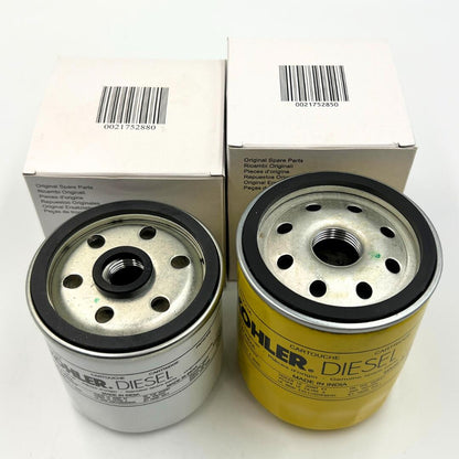 Genuine Kohler Fuel Filter ED0021752880-S and Genuine Oil Filter ED0021752850-S