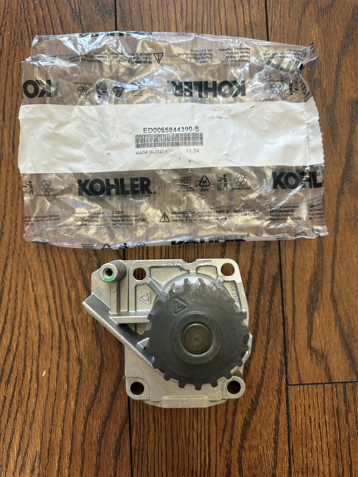 GENUINE OEM KOHLER DIESEL ED0065844390-S COOLANT WATER PUMP COMPLETE NEW