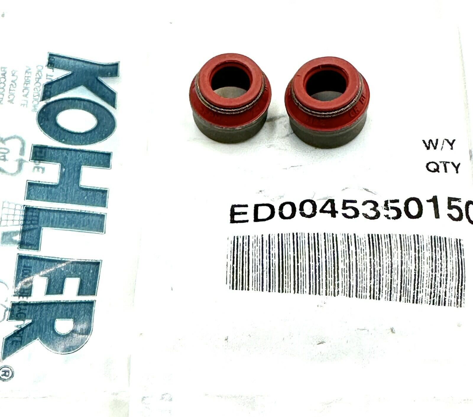 2PK Kohler Lombardini ED0045350150-S Valve Stem Seal Genuine Gasket KDW Series