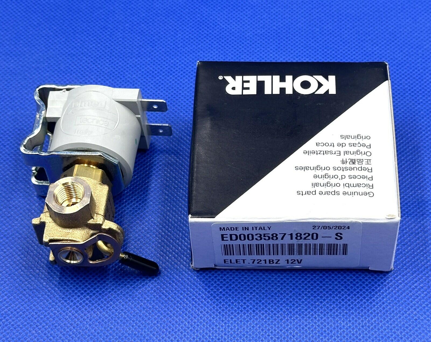Genuine Kohler Diesel Lombardini Shutoff Valve EL.VALVE ED0035871820-S 12V ITALY
