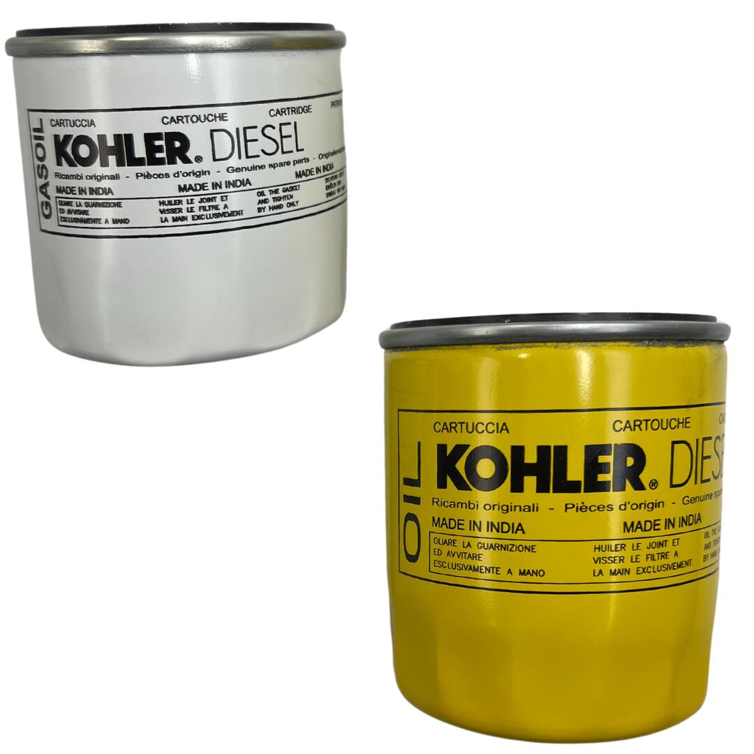 Genuine Kohler Fuel Filter ED0021752880-S and Genuine Oil Filter ED0021752850-S