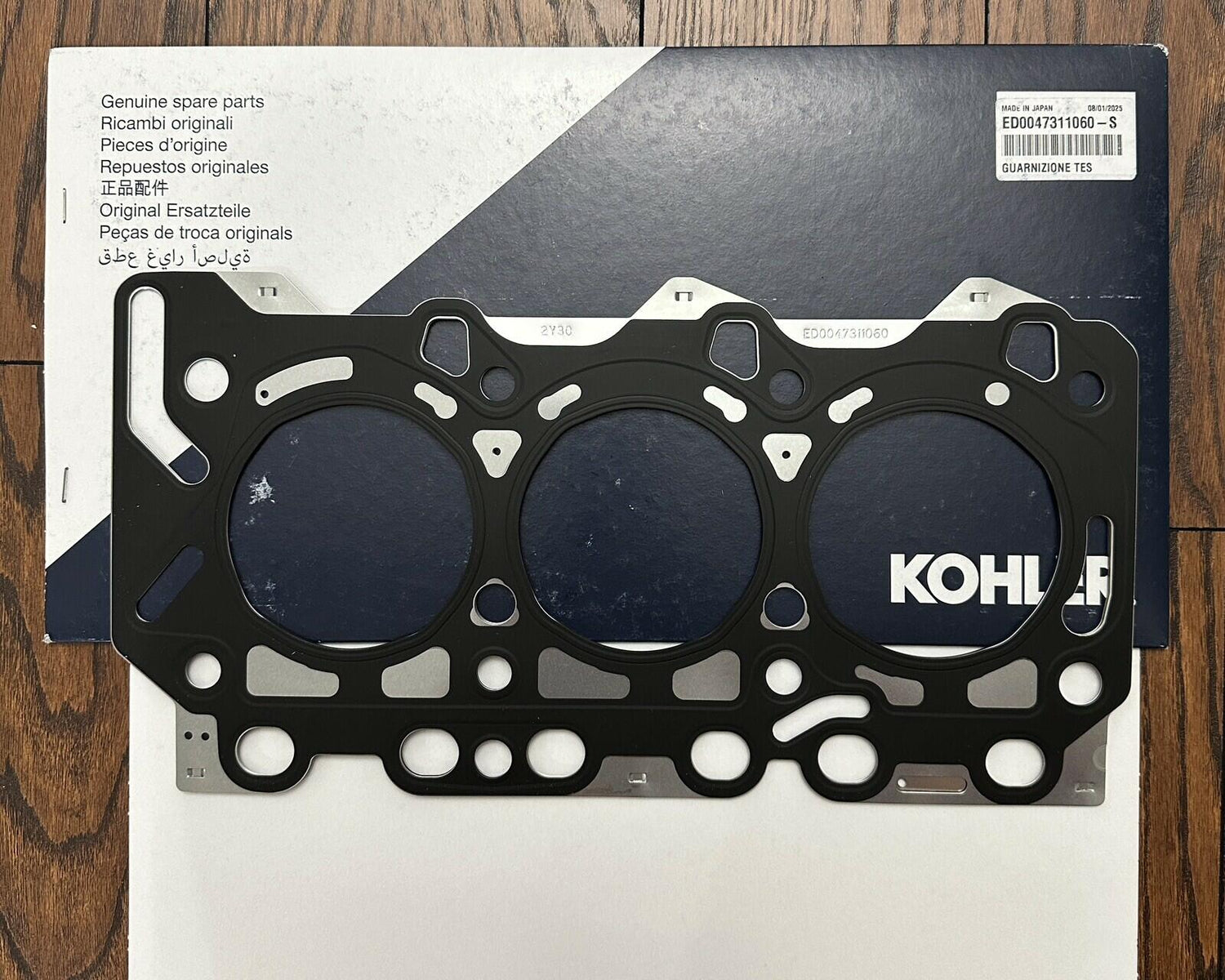 Genuine Kohler Diesel Cylinder Head Gasket ED0047311060-S OEM 0.85 KDI1903