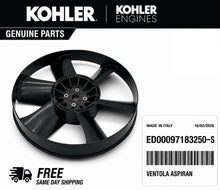 Genuine Kohler Diesel Lombardini FAN (BLACK) # ED0097183250-S