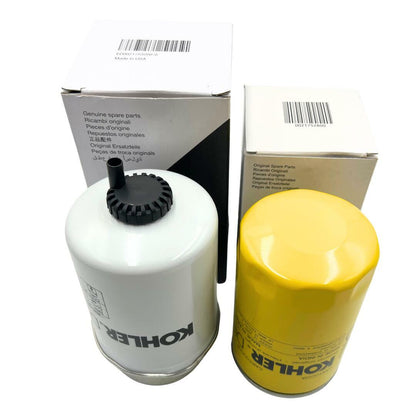 KOHLER Fuel filter Element Diesel ED0021753200-S & Oil Filter ED0021752800-S
