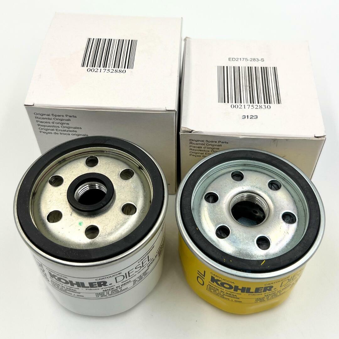 Genuine KOHLER Oil filter ED0021752830-S and Genuine Fuel Filter ED0021752880-S