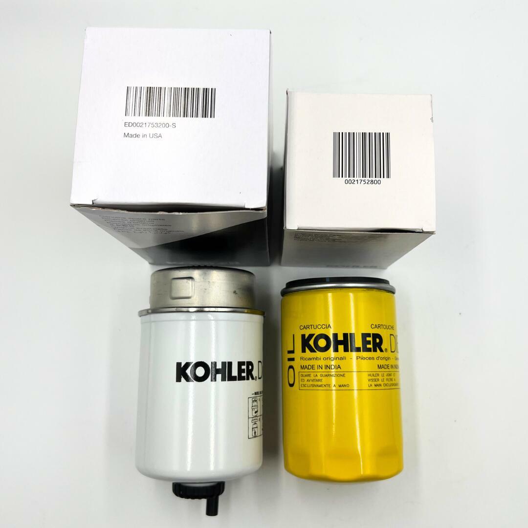 KOHLER Fuel filter Element Diesel ED0021753200-S & Oil Filter ED0021752800-S