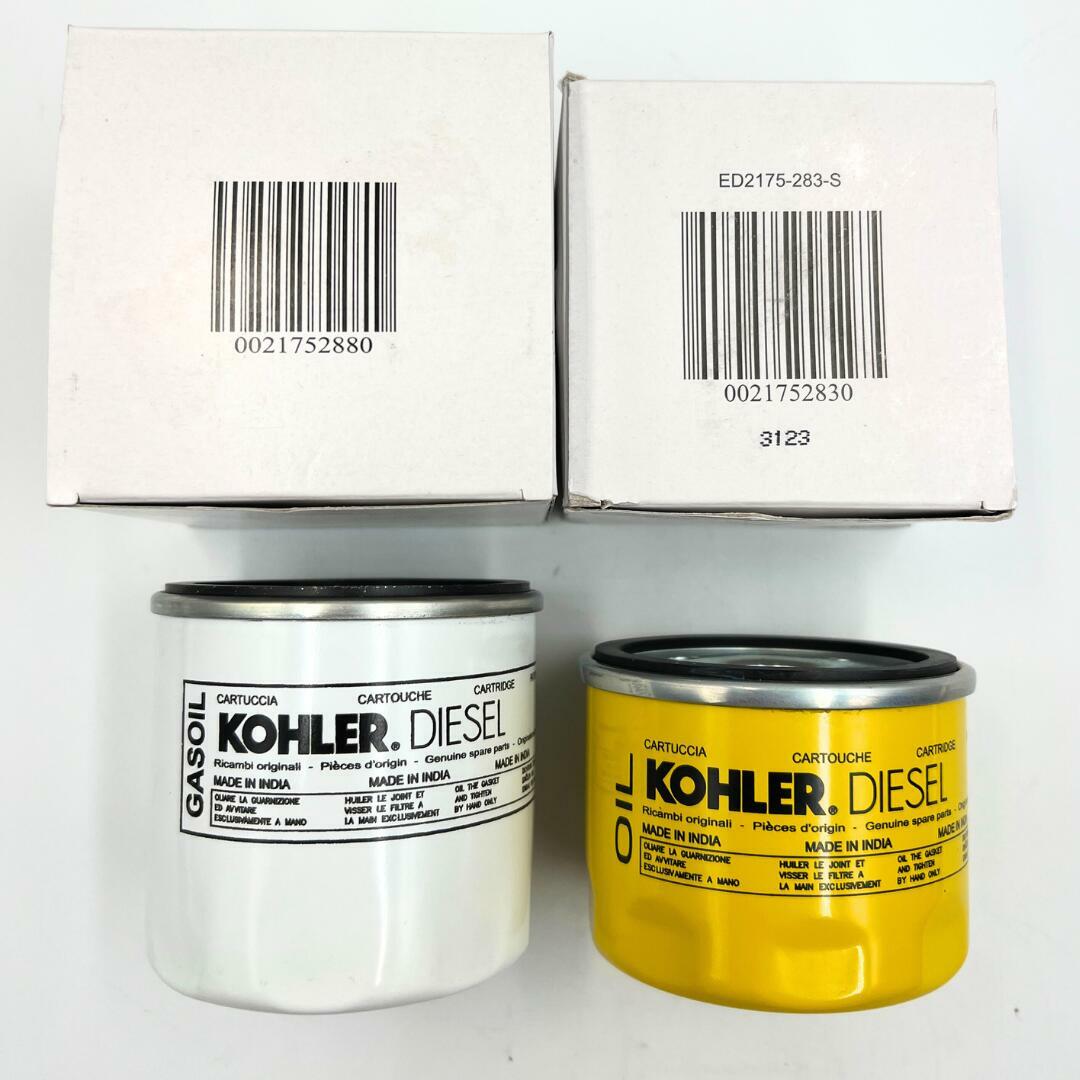 Genuine KOHLER Oil filter ED0021752830-S and Genuine Fuel Filter ED0021752880-S