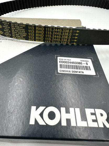 Genuine Kohler Timing Belt ED0024403380-S and Belt Tensioner ED0041100090-S