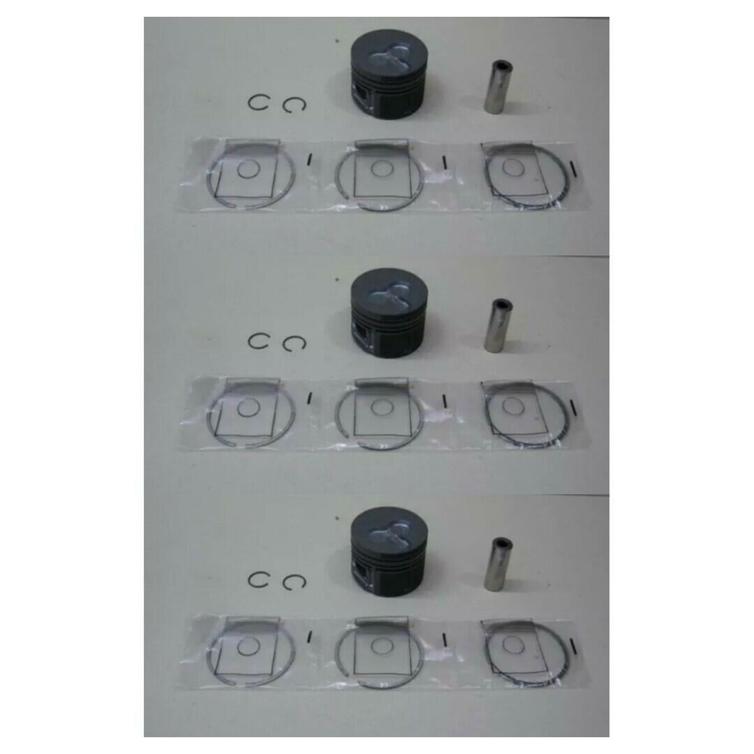 3PK Genuine Kohler Diesel Lombardini PISTON w Rings, Pin STD # ED0065015120-S